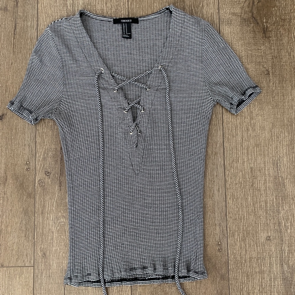 Forever 21 deep V neck shirt